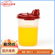 特百惠 440/650/890ml大中小號(hào)廚房防漏油壺 密封塑料醬油瓶 440ml 經(jīng)典紅