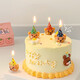 TaTanice 生日蠟燭 生日蛋糕蠟燭裝飾插牌道具 生日禮物小熊蛋糕裝飾蠟燭