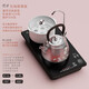 茶大師 -決策者R8電陶茶爐靜音嵌入式電陶爐煮茶功夫茶臺泡茶燒水黑茶白茶內(nèi)鑲嵌式煮茶器燒水壺一體式 決策者R4搭配1.0L小汀玻璃壺