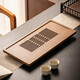 瓷牌茗茶具 琴書(shū)茶盤(pán)家用托盤(pán)茶具瀝水盤(pán)現代輕奢排水干泡臺儲水式茶臺 小號《琴書(shū)》茶盤(pán)