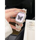 方哲品牌原裝適用apple watch s10表帶蘋(píng)果手表表帶金屬蝴蝶鑲鉆iwatchS9/8/7表帶創(chuàng  )意高檔女款 滿(mǎn)鉆蝴蝶【星光色+星光色鉆殼】 適用iwatch10【42MM表盤(pán)】