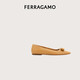 菲拉格慕（Ferragamo）女士棕色芭蕾平底鞋 0775930_1D _ 75