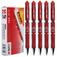 晨光（M&G）按動(dòng)中性筆AGPK3507金品K35簽字筆0.5mm學(xué)生用水性筆學(xué)生考試筆辦公會(huì)議筆 紅色