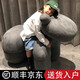 竹思樂(lè )沙發(fā)椅動(dòng)物座椅PonyChair小馬椅子設計師款創(chuàng  )意單人休閑椅 【童趣小馬】【大號-灰色】