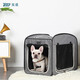 petsfit寵適車(chē)載狗窩狗籠四季通用中小型犬寵物可折疊帳篷貓窩 雪花灰 L