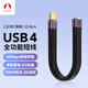 Snowkids USB4.0雷電4數(shù)據(jù)線8K高清雙頭TypeC公對(duì)母高速40Gbps適用蘋果15/16promax手機(jī)硬盤盒電腦全功能線