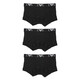 ARMANI/阿瑪尼 EA 3件裝男士舒適四角褲平角內(nèi)褲 111357 CC715 黑色 21320 3條 XL