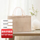 TaTanice 麻布袋 時(shí)尚外出環(huán)保黃麻亞麻便當(dāng)購物禮品袋帆布包手提袋