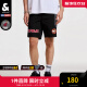 杰克·琼斯（JACK&JONES）NBA联名款热火队夏季男装时尚潮流个性运动字母休闲短裤裤子男士 黑-E40 170/76A/SR