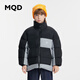 MQD童裝三防抗菌絨兒童立領(lǐng)羽絨服冬男童女童羽絨外套 黑色 130 (L)