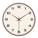 【95新】京東京造 木語(yǔ)系列掛鐘 鐘表時(shí)鐘掛墻客廳2024年新款 35cm/14英寸摩卡棕