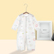 婧麒（JOYNCLEON）嬰兒連體衣服夏裝寶寶夏天夏季空調服新生兒薄款長袖哈衣套裝 動物樂園 59cm
