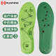 RUNWING 磁療保健涌泉穴按摩磁石鞋墊男運動(dòng)減震艾草除臭鞋墊女防臭 磁療款本草綠3雙 4142碼 可裁剪