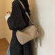 小野七天高級感帆布包包女2025新款條絨單肩包小挎包上班通勤枕頭包斜挎包 斜挎帆布枕頭包【卡其色】