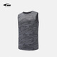 銳克（UCAN） UCAN銳克夏季運動(dòng)背心 綜合訓練修身跑步透氣健身飛盤(pán)無(wú)袖T恤 深灰 L