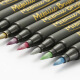 彩色金属马克笔软头水性油漆笔DIY相册手账记号笔12色套装