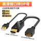 Tengfeihdmi轉(zhuǎn)dp線轉(zhuǎn)換頭筆記本電腦主機外接顯示器電視高清4k60Hz連接線 【公轉(zhuǎn)母/0.2米】高清接口轉(zhuǎn)DP（4K60高清） 4k高清