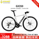 坎普（CAMP）2025款GX350 平把公路車鋁合金輕量化單車桶軸車架直把越野自行車 珍珠白 520碼