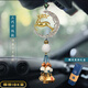 軒璽汽車(chē)掛件高檔車(chē)內吊墜馬年馬上有錢(qián)車(chē)載后視鏡平安鹿2026擺件男女 【三代升級款】沙金六寶短款