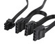 塵土 IDE模組電源線 模組線IDE大 4P公/6P公 6P公/IDE大4P公4P線 5V/12V模組電源延長線 6P公轉IDE大4P公*3 400+150+150MM