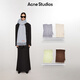 Acne Studios 男女同款 純色流蘇羊毛保暖圍巾披肩外搭CA0209 粉藍色