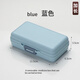 圣迪凱日本便攜式藥盒藥片藥物分裝大容量收納一日三餐迷你小隨身分藥盒 藍色7格【加長(cháng)】