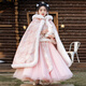 安妮優(yōu)兒（Anneyol）女童古裝漢服秋冬2025新款冬季古風(fēng)唐裝兒童冬裝漢服女孩斗篷外套 裙子+披風(fēng) 140