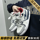 RXEX厚底氣墊板鞋男2025春夏季新款潮流百搭休閑增高閃電運動(dòng)鞋子男 白藍紅升級版 42 (260mm)