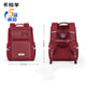 卡拉羊1-4-6年級小學(xué)生大嘴書(shū)包減負防下墜背包學(xué)生大容量雙肩包 2674波爾多紅（3-6年級）