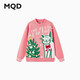馬騎頓（MQD）冬季新品女大童學(xué)院風(fēng)卡通可愛(ài)保暖半高領(lǐng)毛衣