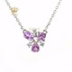 ROYALPICK定制紫色藍寶石項鏈吊墜鎖骨鏈18K金鉆石送人女朋友老婆生日禮物 0.55克拉 紫色項鏈定制7天發(fā)貨
