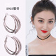 大絨鵝大圈圈耳環(huán)女2024年新款歐美氣質(zhì)生日禮物大氣百搭顯臉小耳圈 圈圈耳環(huán)色