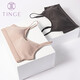 TINGE無鋼圈內(nèi)衣女薄款美背帶胸墊背心式文胸抹胸胸罩 白色+白色 M