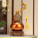 慕芳閣 全銅葫蘆擺件工藝品客廳酒柜玄關(guān)裝飾品喬遷新居搬新家新房禮物 中號如意葫蘆（11*9*18厘米）