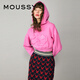 moussy 新品迪士尼合作款粉嫩米奇連帽衛(wèi)衣010HSQ90-0260 090粉紅色 均碼
