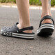 卡駱馳（crocs）洞洞鞋男女鞋 新款貝雅戶外休閑鞋透氣耐磨防滑涉水沙灘涼拖鞋 貝雅卡駱班/黑色-白色/偏大一碼 37 -38 M5W7/內(nèi)長23cm
