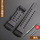 適用于卡西歐CASIO G-SHOCK GA400 GBA400黑白武士樹(shù)脂橡膠表帶男女針扣 黑色