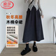 浪莎歐棉絨半身裙女秋冬高腰大擺傘裙顯瘦遮胯慵懶a字中長(cháng)裙子