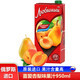 柳繽梅俄羅斯原裝進(jìn)口喜愛(ài)水果汁飲料橙汁蘋(píng)果汁復合鮮榨果汁飲料食品 喜愛(ài)杏梨味果汁950ml