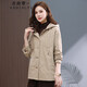 衣典零一（LEDIALYI）輕薄羽絨棉服女短款2024冬季女裝新款中年小個(gè)子棉襖棉衣休閑外套 卡其色 M （建議120斤以內(nèi)）