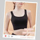 莫代爾運動(dòng)內衣女高強度健身跑步防震瑜伽服一體美背心式文胸聚攏防下垂 氣質(zhì)黑【升級全固定一體杯】 XL 【推薦125-140斤】