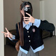 妙奕嘉假兩件襯衫女打底衫韓系學(xué)院風(fēng)針織衫上衣新款春裝洋氣內(nèi)搭高級(jí)感 學(xué)院風(fēng)假兩件藍(lán)色條紋拼接襯衫 L 【建議100-110斤】