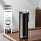 繁簡(jiǎn)磁彈杯保溫杯男士茶水分離泡茶杯子磁吸水杯太空杯大容量個(gè)人專(zhuān)用 「睿智黑」 500ml 送杯刷