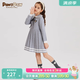 PawinPaw【學(xué)院風(fēng)】卡通小熊童裝春季女童淑女長(zhǎng)袖連衣裙 灰色/15 140 cm