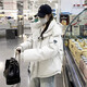 托瑪菲連帽羽絨棉服女2025新款冬季外套小個(gè)子加厚棉衣棉襖子學(xué)生面包服 白色 M