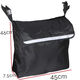 電動(dòng)輪椅收納購物袋手推車(chē)后掛袋老年老人掛包大容量?jì)ξ锎梦锎?黑色(輪椅后收納袋)