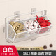 優(yōu)勤（YOUQIN）蔥姜蒜收納筐廚房置物架菜籃子生姜大蒜掛籃墻掛式調(diào)料盒壁掛神器 白色-三格