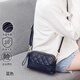 ANDSEEYOU女士包包女包真皮斜挎包雙拉鏈小包時(shí)尚單肩包迷你手機包生日禮物 寶藍色