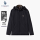 U.S. POLO ASSN.羽絨服男商務(wù)休閑保暖鴨絨冬季短款連帽加厚外套百搭