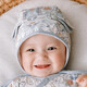 OAK FAMILY嬰兒帽子春夏季新生寶寶純棉帽兒童帽子系帶帽子 夢境樂園 0-18個月 L(42cm)